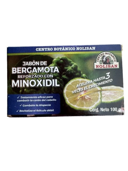 JABON DE BERGAMOTA REFORZADO CON MINOXIDIL